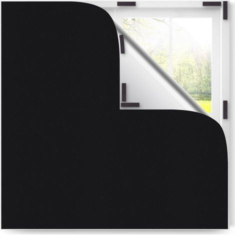 1 Store Occultant Magnétique 300x145cm, Tissu Oxford, Sans Perçage, pour Fenêtre Chambre Bébé (1/5)