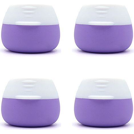 Lot de 4 boîtes de voyage en silicone de 20 ml, type boîte à médicaments (1/5)