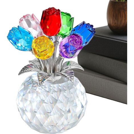 Figurines en Et Objets De Collection avec Vase Décor Romantique pour La Maison - Vase Décoratif avec Petites Figurines de Collection,pour Épouse Maman Femmes Fête des Mères Saint-Valentin (1/5)