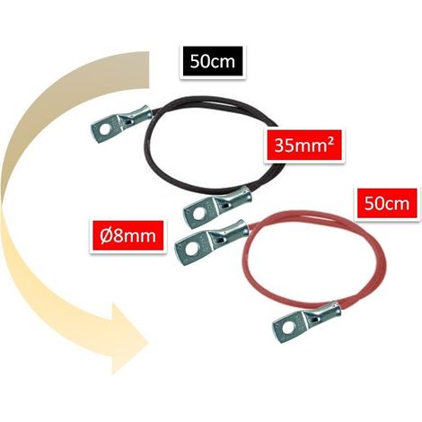 Câbles Batterie Solaire 35mm2 Connexion Robuste Et Sécurisée Pour Systèmes Solaires - Electric-sun