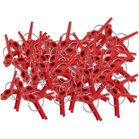 100 pcs Réutilisable En Plastique Support De Plantes Clips Pinces Pour Plantes Suspendus Vigne Jardin Serre Légumes Tomates Clips Jardin Greffe Clip (1/5)