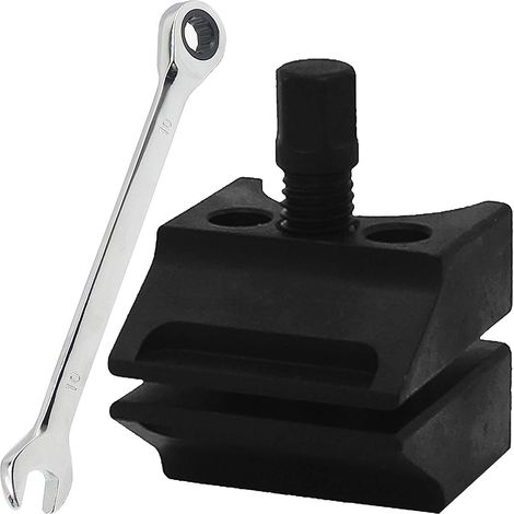 Écarteur de Fusée de Direction à Moyeu Fendu de Jambe de Suspension, Écarteur Amortisseur à Double Tête pour Voiture, Outillage mecanique Auto avec 1 clé à Fourche effilée (1/5)