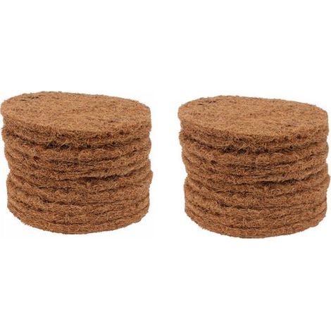 Tapis nid d’oiseau en fibre de coco naturelle – Lot de 20 pièces respirants et écologiques pour pigeons, intérieur et jardin (1/4)