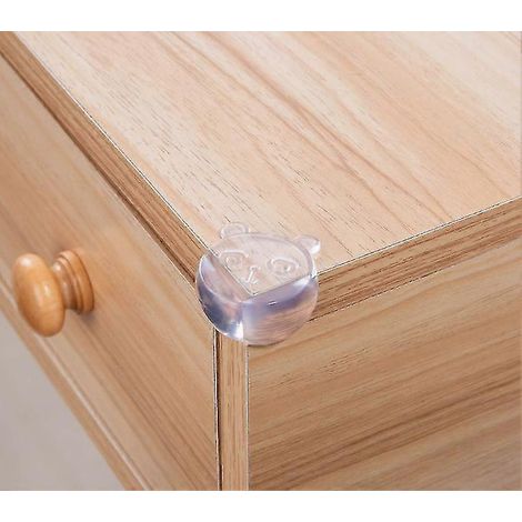 Eckenschutz-Eckenschutz, 12 Stück, transparent, für Möbel und Tische, zum Schutz von Kinder- und Babyecken-bear