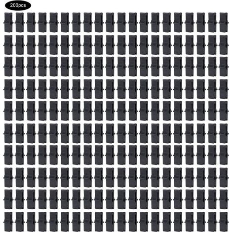 200 clips de fixation pour films de serre, accessoires pour filets en film plastique de serre (1/3)