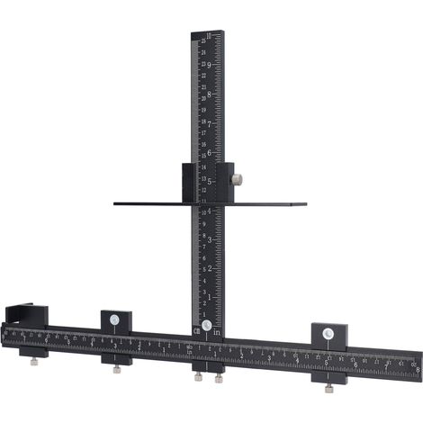 Gabari tiroir meuble aluminium poignée perceuse bois positionnement trous kit 3 pièces sac (1/5)