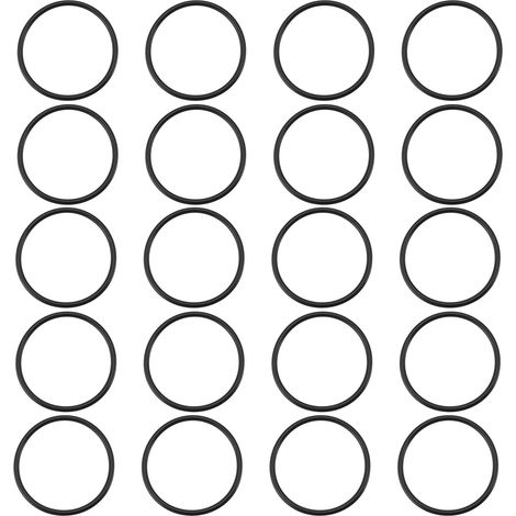 Lot de 20 joints toriques en caoutchouc nitrile de 50 mm pour robinet, tuyau d'arrosage, tuyau, plomberie, automobile, 50 x 56 x 3 mm, noir (1/5)