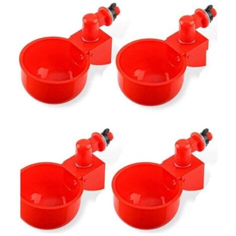 Abreuvoirs automatiques de poulet, bols, abreuvoirs de volaille de ferme, 4 pièces (1/4)