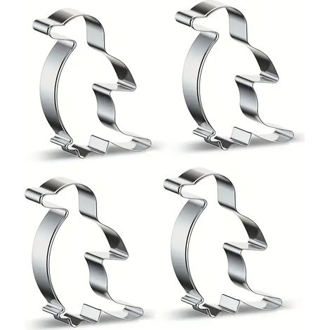 Pinguin-Keksformen aus Edelstahl, Pinguin-Backformen mit Cartoon-Motiv, Backutensilien mit Tiermotiven