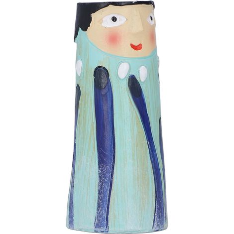Dekorative, handgefertigte Vase aus Kunstharz, kreative Statuette für Wohnzimmer, Büro, Tisch (luftpolsterverpackt für den Versand), kleines Modell 01 (1/5)
