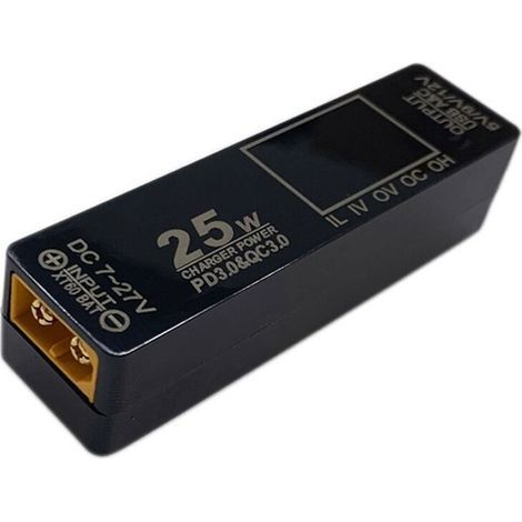 Chargeur rapide batterie lithium XT60 vers PD3.0 avec protection surcharge et court-circuit pour DIY (1/5)