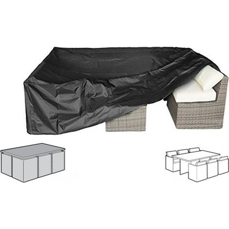 Telo di copertura per tavolo da giardino – coperture per tavolo e sedie da patio – impermeabili – per mobili da giardino