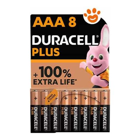 Duracell Batterie Stilo Classic AAA Pile Alcaline - Confezione 8 Pezzi -