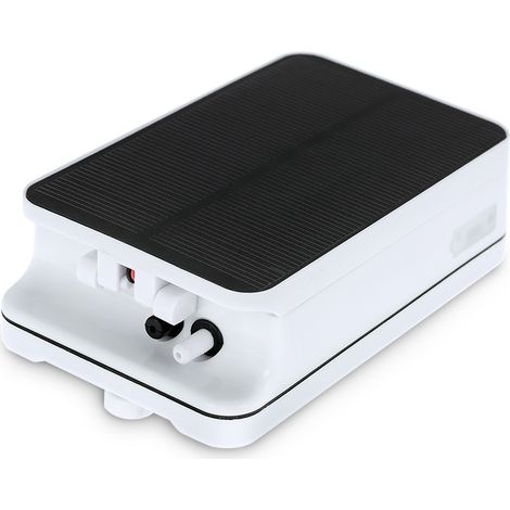 Pompe à oxygène solaire AC/DC rechargeable par USB, pompe à air pour aquarium avec tuyau d'air, idéale en cas de panne de courant.