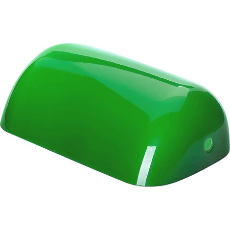 Lampada da tavolo in vetro di ricambio (6 x 22,5 x 13,5 cm di profondità) Paralume in vetro di ricambio Paralume in vetro di ricambio per lampada da tavolo Lampade Verde lucido (1/5)