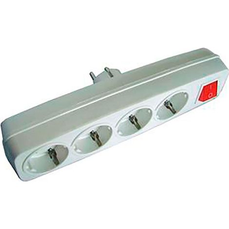 Multikonnektor-4-Buchsen mit leuchtendem Schalter 16A 250V BF