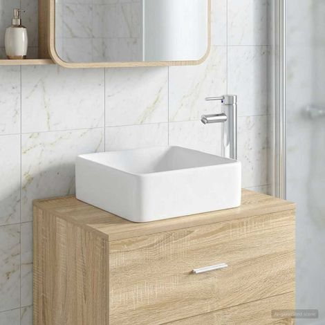 Lavabo de baño Cromado 49 x 37 x 14 cm Metal