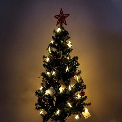 Guirlande lumineuse LED flocons de neige, décoration de Noël, blanc chaud, 20 LED (1/5)