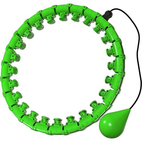 Grand cerceau de hula-hoop lesté et intelligent pour femmes adultes, 32 cerceaux détachables, cerceau de fitness avec balle lestée et massage rotatif, pour l'amincissement et l'entraînement à domicile (1/5)