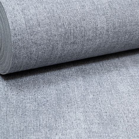 Plain Grey Wallpaper Textured Quality Vinyl Slightly Imperfect Paste The Wall (1/4)