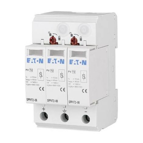 Eaton 176090 SPPVT2-10-2+PE Dispositif antisurtension Protection anti-surtension pour: armoire de distribution 15 kA 1 pc(s) (1/2)