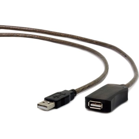 Gembird USB A/USB AM/F 5m câble USB USB 2.0 Noir (1/2)