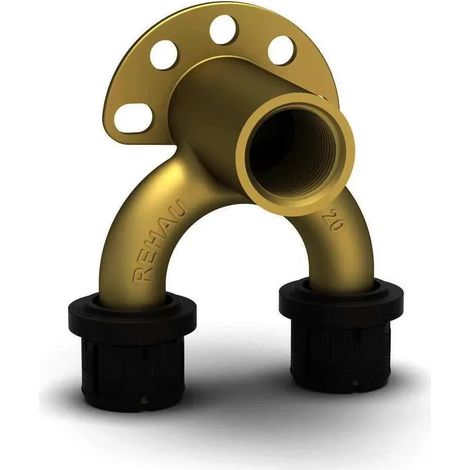 REHAU Codo doble de pared FASTLOC EX+ 20 - Rp 1/2 - 20, 13707371001