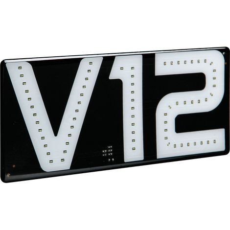 Emblema luminoso, 24V - V12 (1/2)