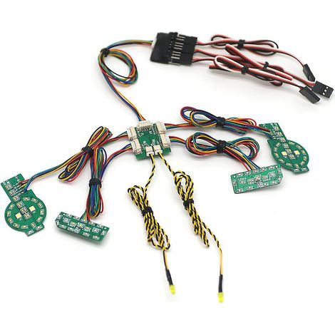 Vorder- und Hintergestänge-Beleuchtungssystem, LED-Lichtgruppe für -4 2021 1/10 RC Crawler Car Upgrade-Teile (1/5)