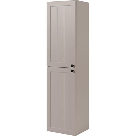 Mobile bagno in cashmere stile classico 35 x 136 x 27 cm, maniglia nera (1/5)