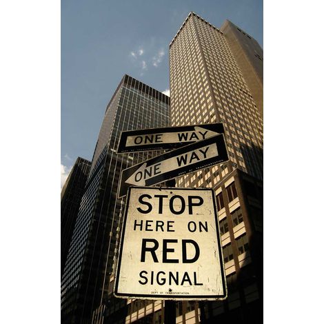 Tableau urbain new york street crossing - 50x80 cm (1/5)