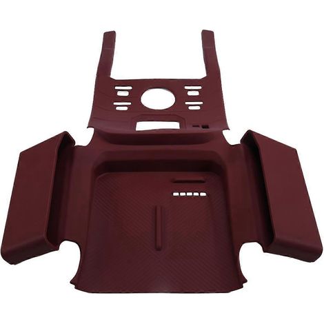 Coussinet en silicone rouge compatible avec le boîtier de commande central Jetour Traveler T2 (1/5)