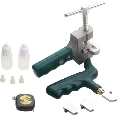 Outil de Coupe de Verre, Ouvre-carrelage Professionnel en Céramique de Coupe-Verre Diamant Coupe Carrelage Manuel Kit Outils pour Bricolage Domestique (1/5)
