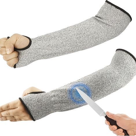 Lot de 2 manchons anti-coupures, 13,8 pouces, avec manchons anti-coupures et protection fine pour les bras. (1/5)