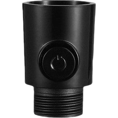 Robinets d'arrêt pour pommeau de douche, vannes de contrôle de débit d'eau 1/2 pouce pour bras de douche ou douchette de bidet. Installation facile, noir.