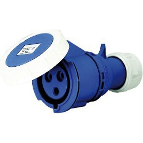 Presa Mobile Industriale 220V 16A 2P+T IP67 Blu Maurer (1/2)