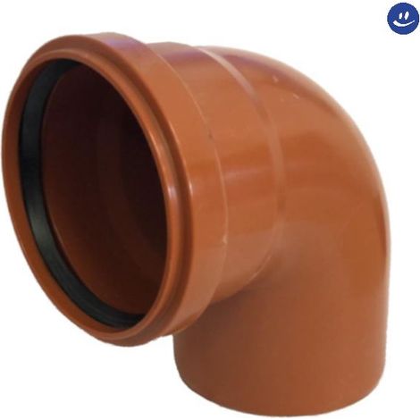Curva ridotta 87° ad innesto in pvc con guarnizione serie sitech+ ø100/110 WAVIN