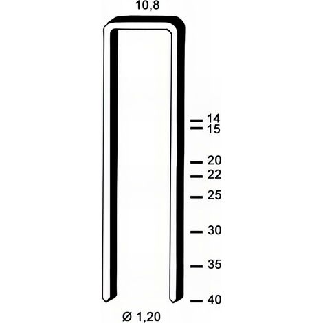 2 400 agrafes GB-35 INOX - 10,8 x 35 x D. 1,2 mm - 6GB359 - Alsafix