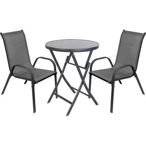 Bistrogarnitur 3-teilig Anthrazit-MMC4614+2xMMC330881 (1/5)