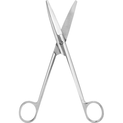 18 cm lange, gebogene Edelstahlschere für die Tier- und Landwirtschaftspflege, ein praktisches Haushaltswerkzeug (1/5)