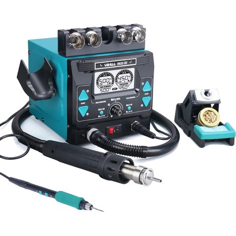 Station de refonte à air chaud, fer à souder 2-en-1, température réglable, ensemble1, 220V-240EU (1/2)