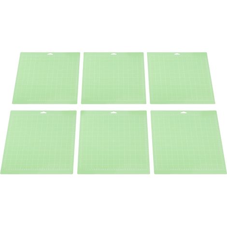 Lot de 6 tapis de découpe 30 x 30 cm, quadrillés verts, pour loisirs créatifs, couture et bricolage. (1/5)