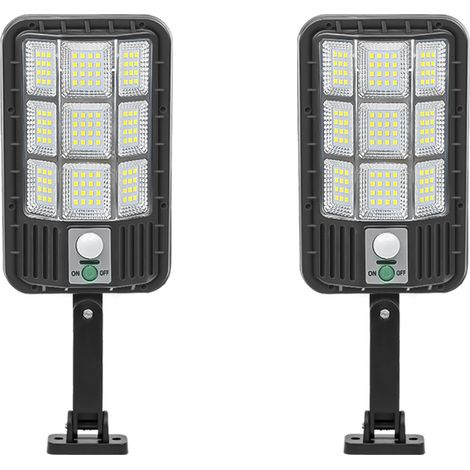 Luz solar para exteriores: luz solar para exteriores de 108 LED, foco solar impermeable IP65, 3 modos (paquete de 2) (1/3)