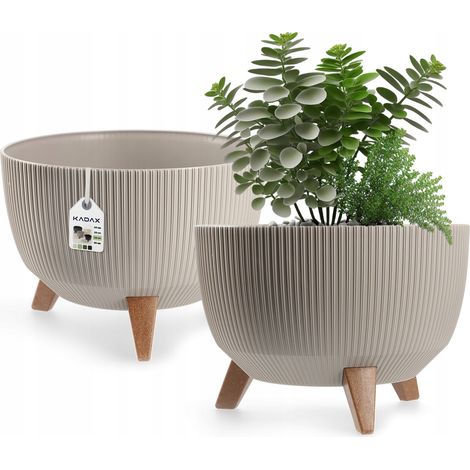 KADAX Pot de Fleurs Pot de Fleurs 33 cm Insert Couvercle Bol (1/5)