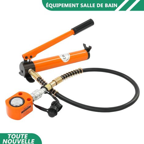 WAOBDLA 10T / 22046lbs 350CC pompe hydraulique levant Jack avec manuel de réparation de voiture de pompe hydraulique (1/5)