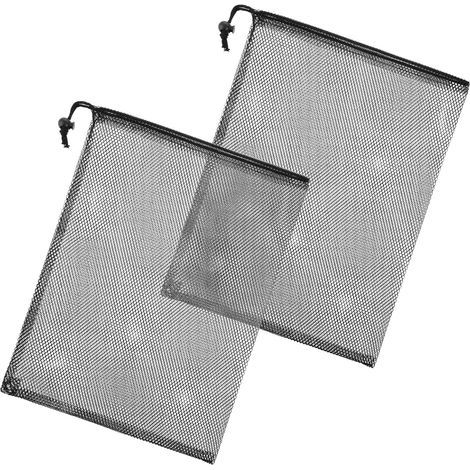 Ensemble de deux sacs filtrants pour pompe à eau - 40 x 30 cm - avec cordon de serrage - convient pour les bassins et les piscines (1/5)