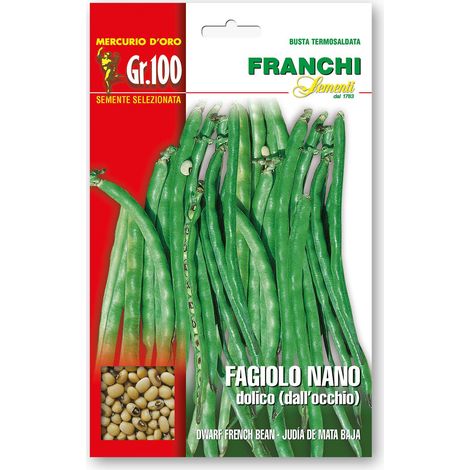 FRANCHI SEMENTI - Semi fagiolo DOLICO (con occhio nero) 100 gr