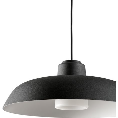SAGA Lampadario con rosone nero (1/3)