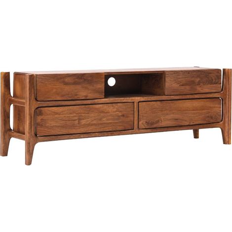 Meuble TV en bois de manguier Rosana (1/5)
