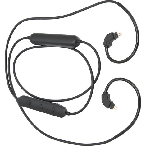 Câble d'écouteurs rechargeable sans fil 2 broches avec microphone et contrôle du volume pour mise à niveau d'écouteurs